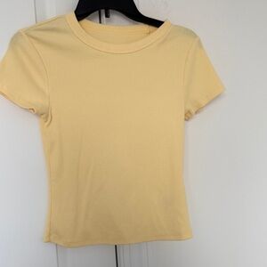 Old Navy Women's Yellow Short Sleeve Top